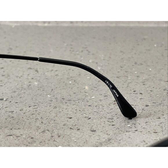 Marchon Japan MOD-CFG-18 COL.10 57-13-135 Black Aviator Eyeglasses Frames ONLY - Picture 4 of 11